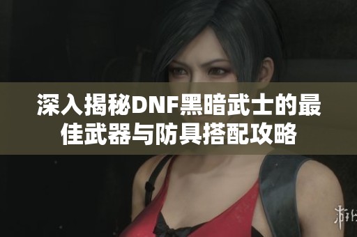深入揭秘DNF黑暗武士的最佳武器与防具搭配攻略 深入揭秘DNF黑暗武士的最佳武器与防具搭配攻略