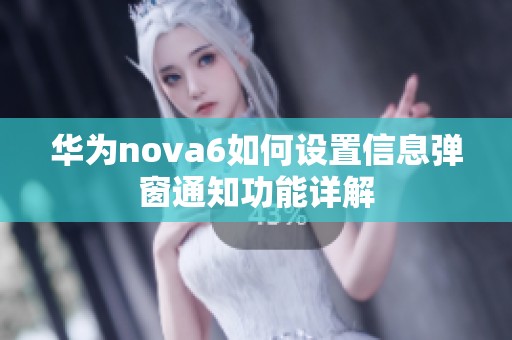 华为nova6如何设置信息弹窗通知功能详解