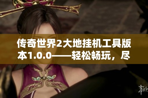 传奇世界2大地挂机工具版本1.0.0——轻松畅玩，尽情享受游戏乐趣