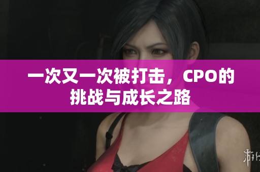 一次又一次被打击,CPO的挑战与成长之路 一次又一次被打击,CPO的挑战与成长之路