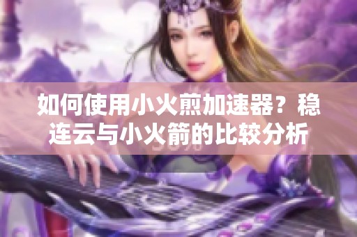 如何使用小火煎加速器？稳连云与小火箭的比较分析