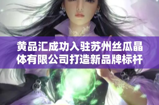 黄品汇成功入驻苏州丝瓜晶体有限公司打造新品牌标杆 黄品汇成功入驻苏州丝瓜晶体有限公司打造新品牌标杆