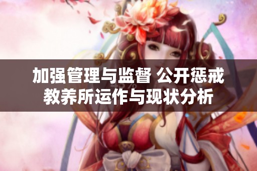 加强管理与监督 公开惩戒教养所运作与现状分析