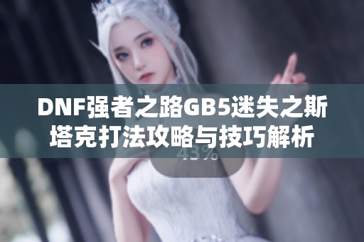 DNF强者之路GB5迷失之斯塔克打法攻略与技巧解析
