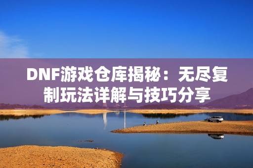 DNF游戏仓库揭秘：无尽复制玩法详解与技巧分享