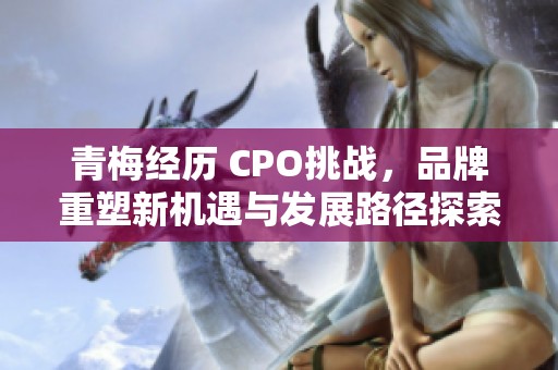 青梅经历 CPO挑战，品牌重塑新机遇与发展路径探索
