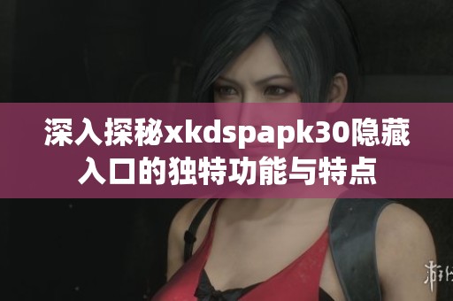 深入探秘xkdspapk30隐藏入口的独特功能与特点