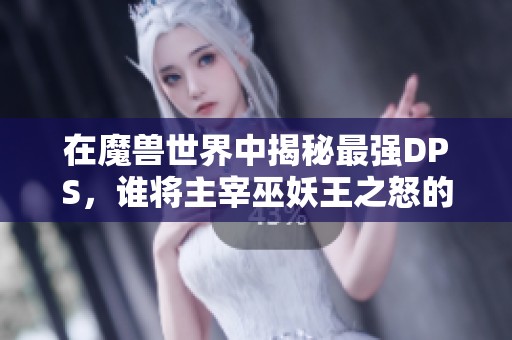 在魔兽世界中揭秘最强DPS，谁将主宰巫妖王之怒的战场