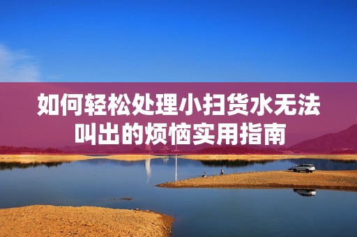 如何轻松处理小扫货水无法叫出的烦恼实用指南