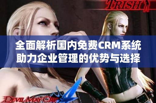 全面解析国内免费CRM系统助力企业管理的优势与选择 全面解析国内免费CRM系统助力企业管理的优势与选择