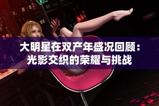 大明星在双产年盛况回顾：光影交织的荣耀与挑战