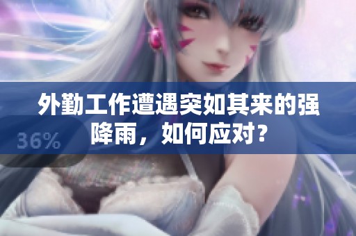 外勤工作遭遇突如其来的强降雨，如何应对？