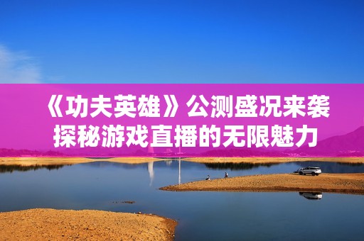《功夫英雄》公测盛况来袭 探秘游戏直播的无限魅力与精彩瞬间 《功夫英雄》公测盛况来袭 探秘游戏直播的无限魅力与精彩瞬间