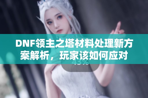 DNF领主之塔材料处理新方案解析,玩家该如何应对 DNF领主之塔材料处理新方案解析,玩家该如何应对