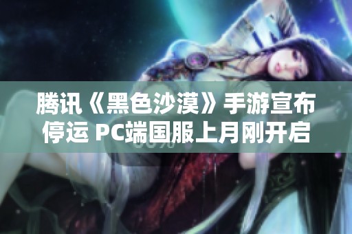 腾讯《黑色沙漠》手游宣布停运 PC端国服上月刚开启公测引关注 腾讯《黑色沙漠》手游宣布停运 PC端国服上月刚开启公测引关注