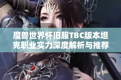 魔兽世界怀旧服TBC版本坦克职业实力深度解析与推荐指南 魔兽世界怀旧服TBC版本坦克职业实力深度解析与推荐指南