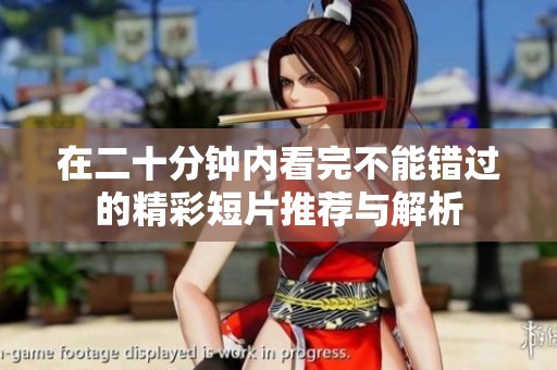在二十分钟内看完不能错过的精彩短片推荐与解析 在二十分钟内看完不能错过的精彩短片推荐与解析