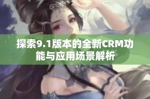 探索9.1版本的全新CRM功能与应用场景解析